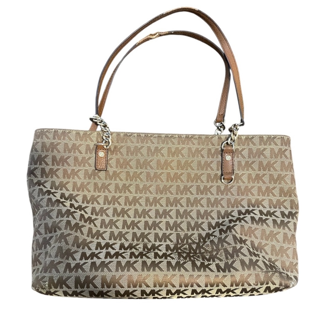 Michael Kors Brown Signature Tote with MK Monogram